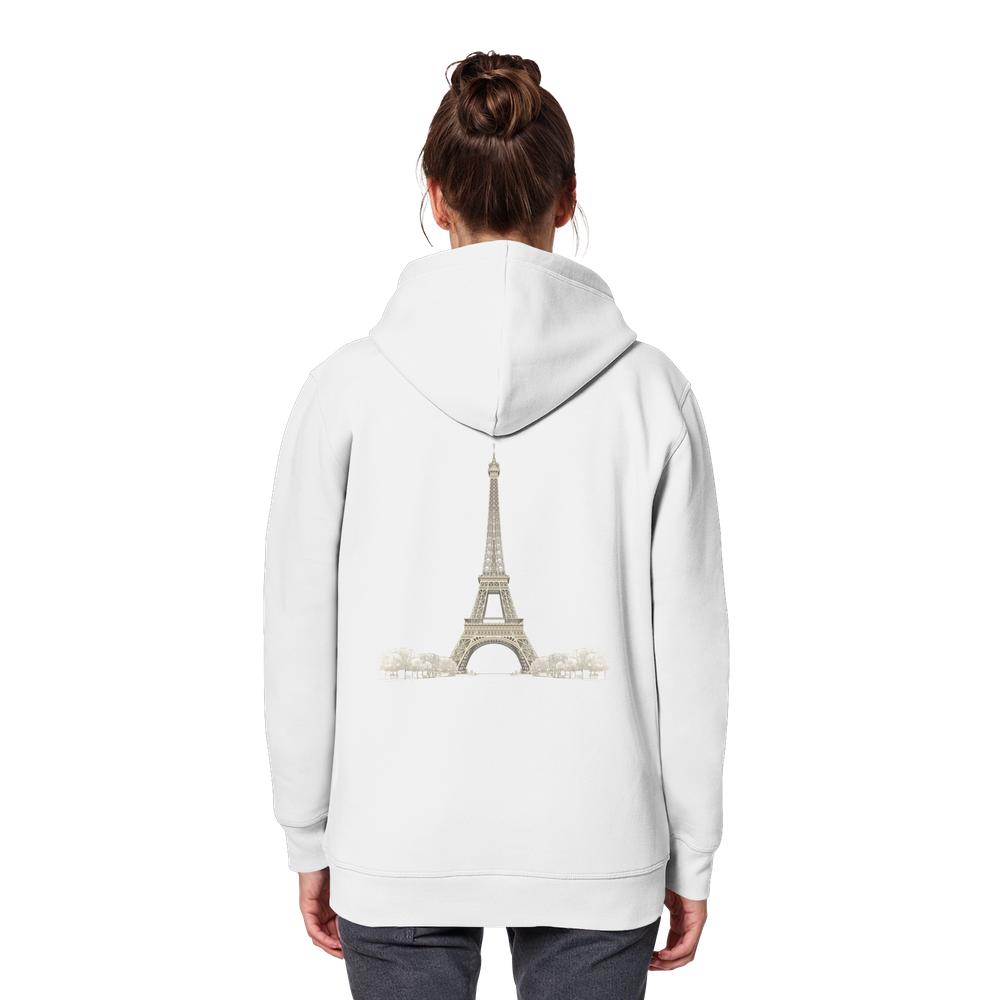 Hoodie - Paris - Organic Basic Hoodie – Bild 12