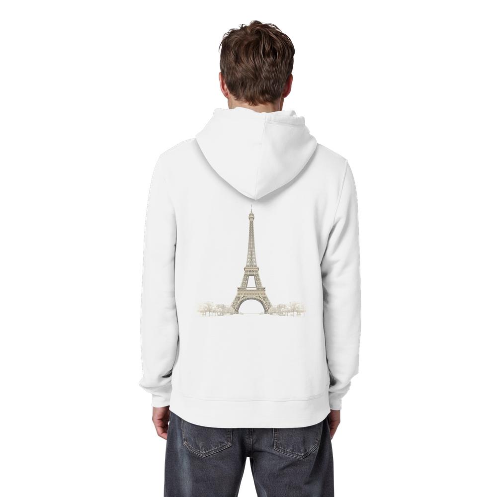 Hoodie - Paris - Organic Basic Hoodie – Bild 8