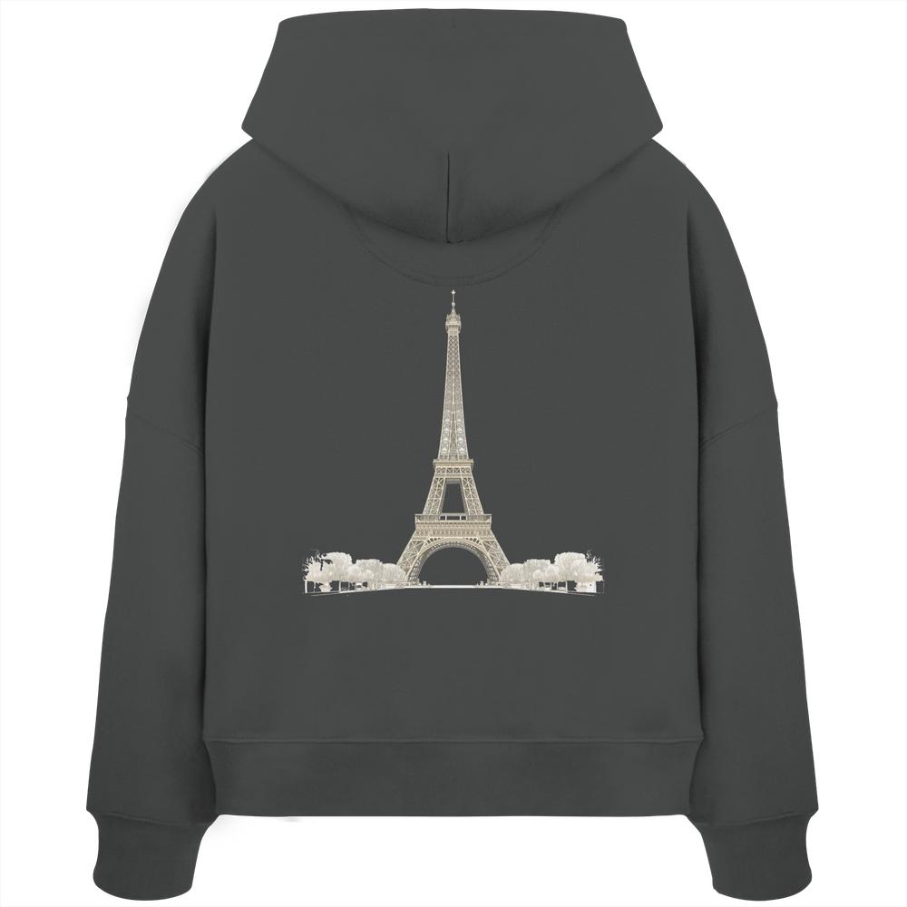Hoodie - Paris - Womens Organic Boxcut Hoodie – Bild 10