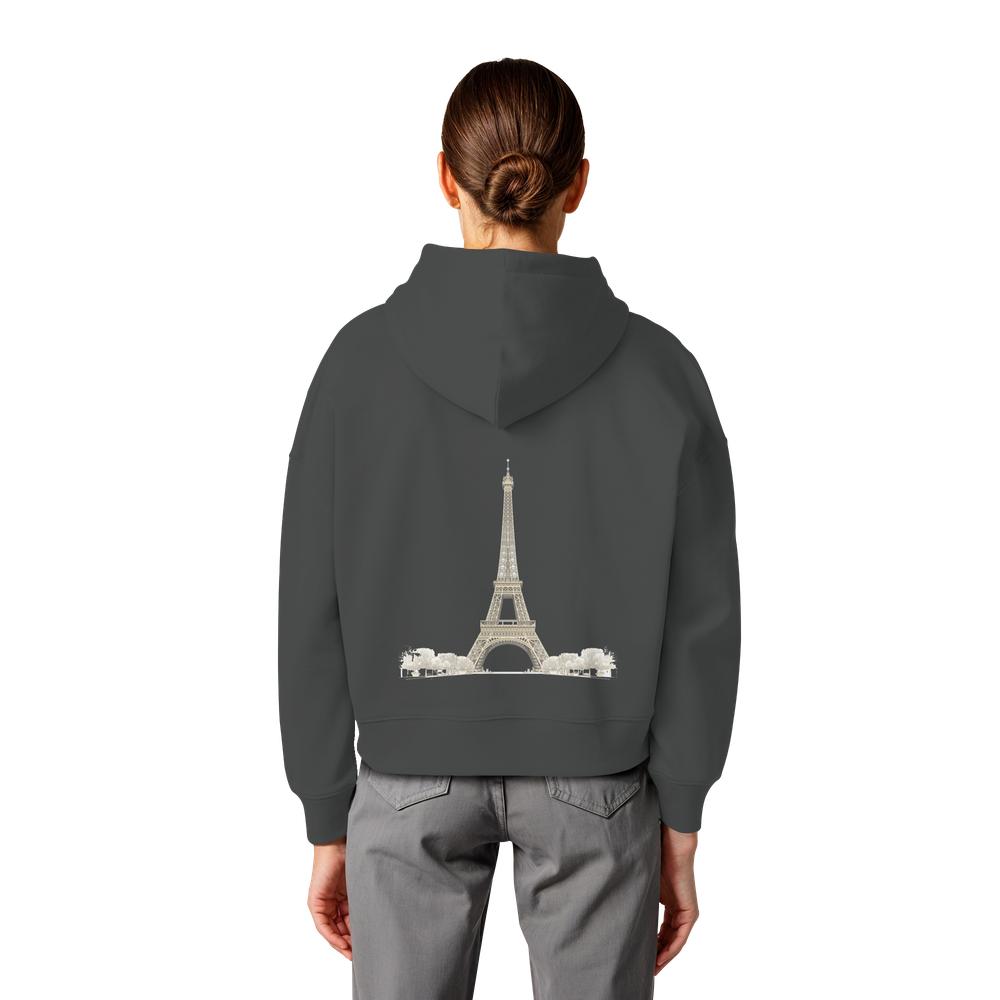 Hoodie - Paris - Womens Organic Boxcut Hoodie – Bild 9
