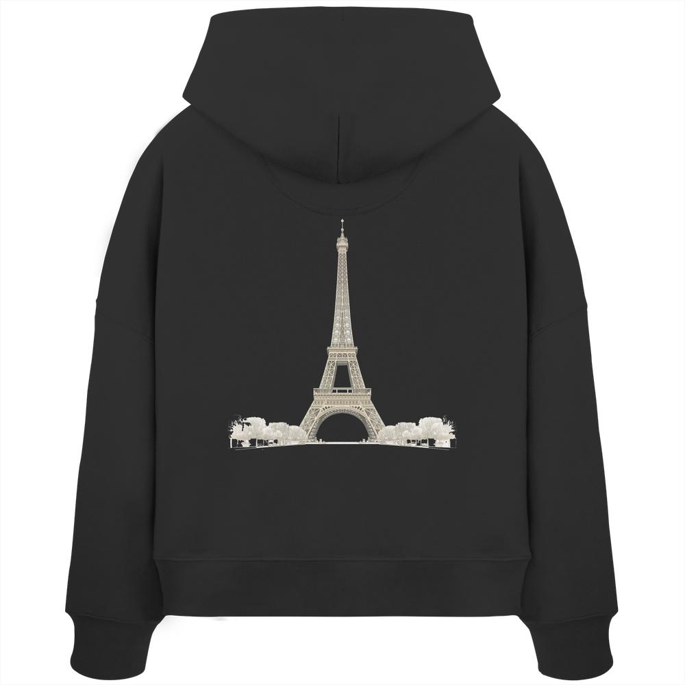 Hoodie - Paris - Womens Organic Boxcut Hoodie – Bild 3