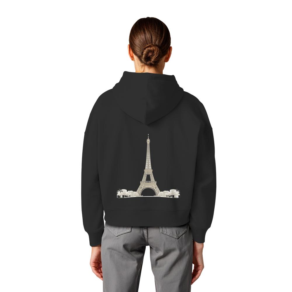Hoodie - Paris - Womens Organic Boxcut Hoodie – Bild 4