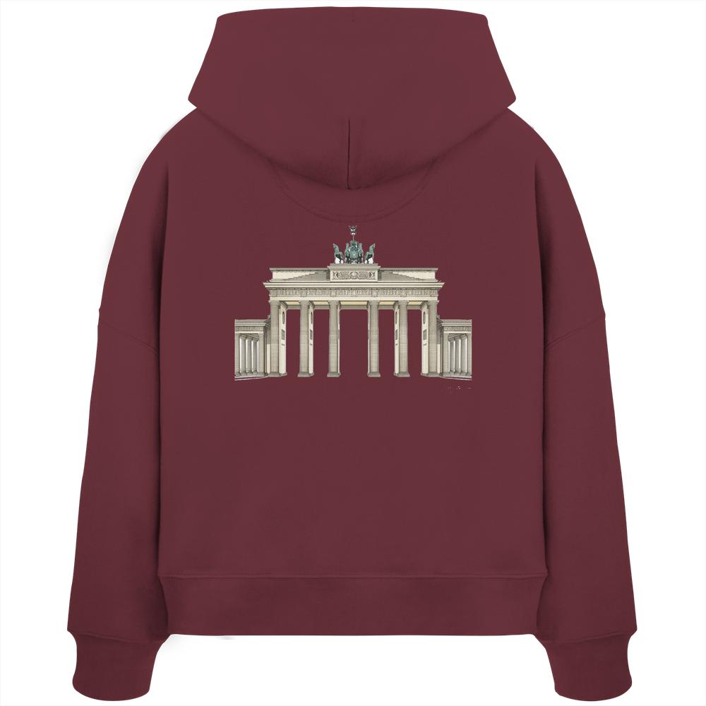 Hoodie - Berlin - Womens Organic Boxcut Hoodie – Bild 15