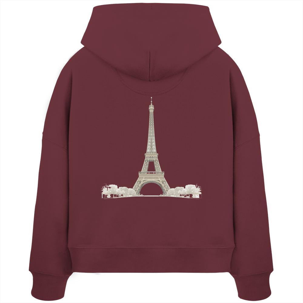 Hoodie - Paris - Womens Organic Boxcut Hoodie – Bild 15
