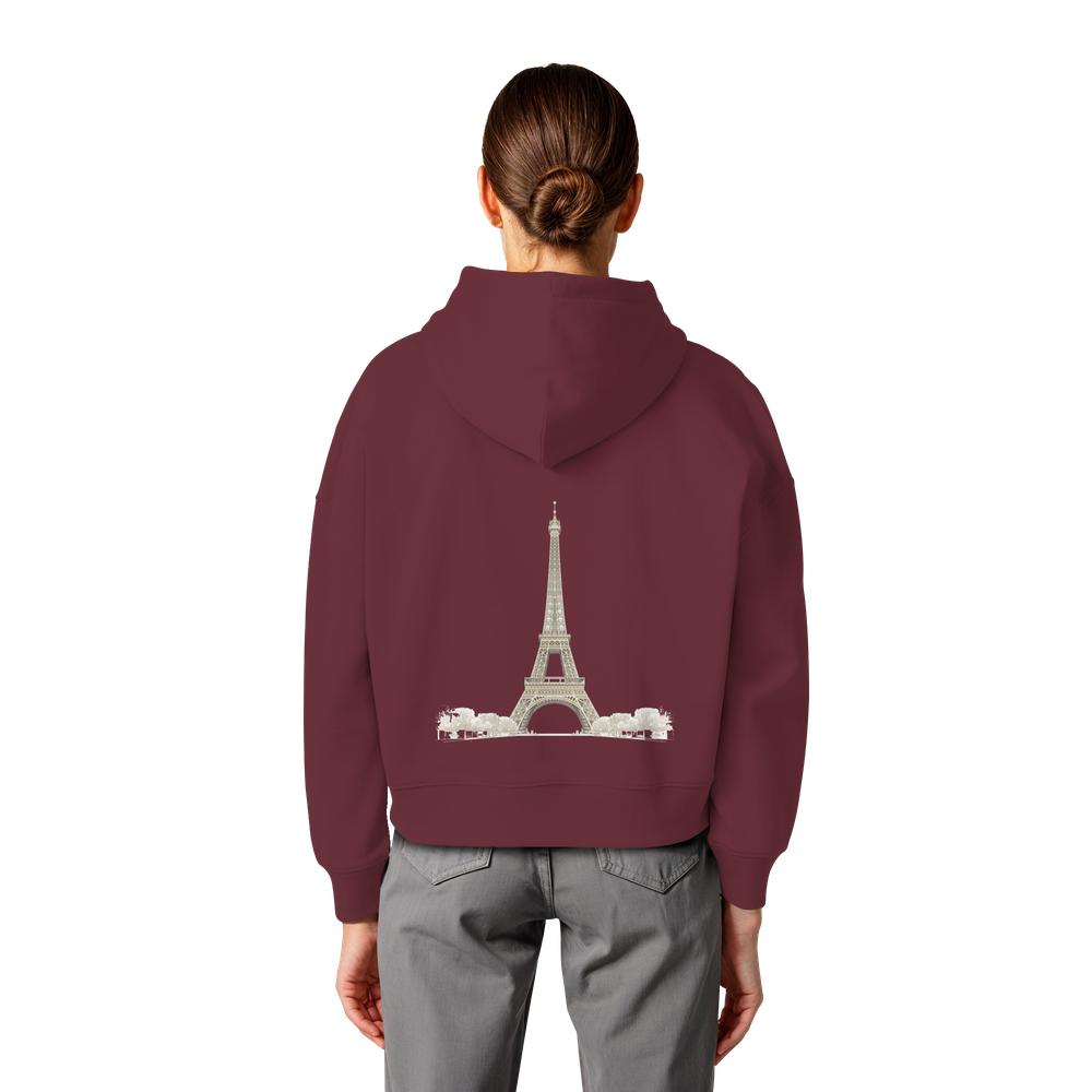 Hoodie - Paris - Womens Organic Boxcut Hoodie – Bild 13