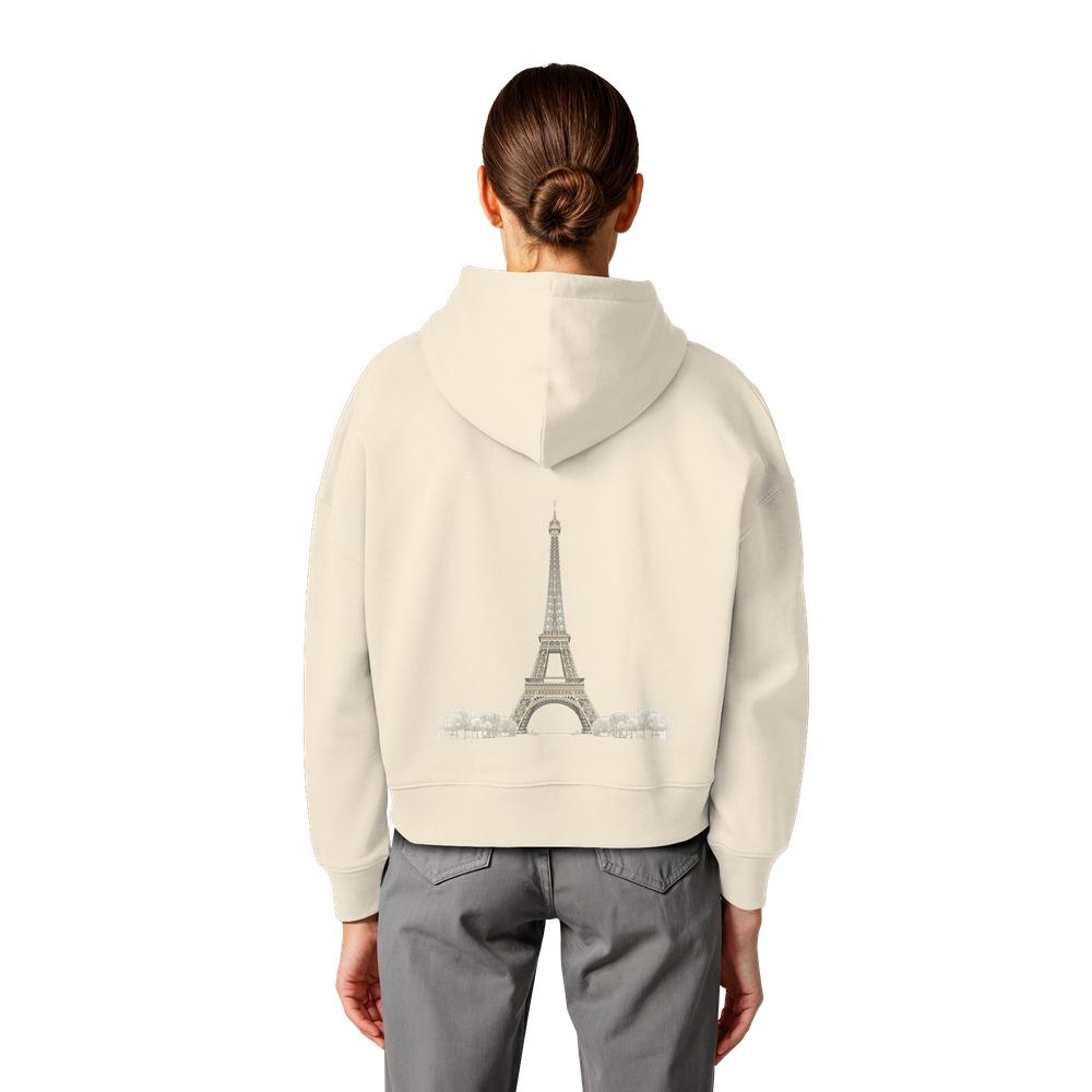 Hoodie - Paris - Womens Organic Boxcut Hoodie – Bild 20